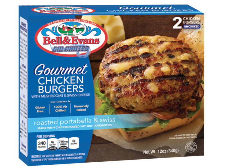 Portabella Mushroom & Swiss Gourmet Chicken Burger