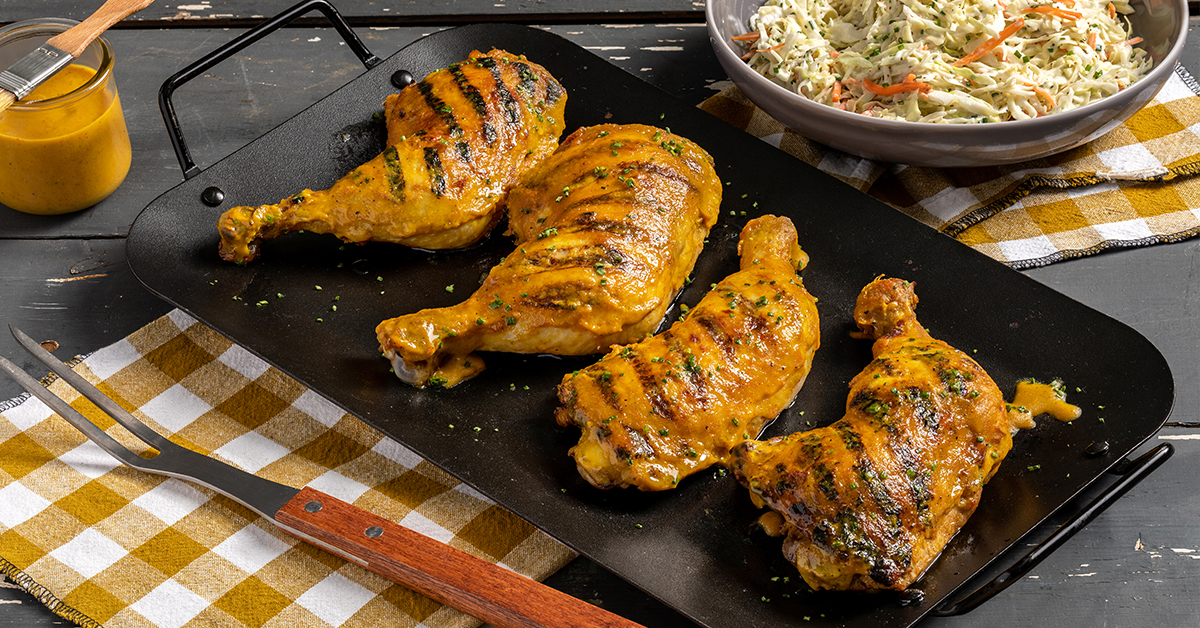 South Carolina Mustard BBQ Chicken Legs - Bell & Evans