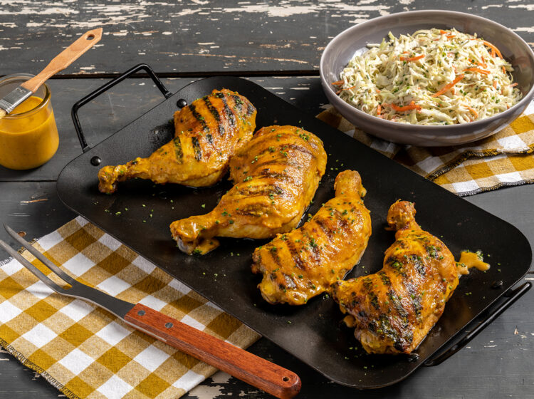 South Carolina Mustard BBQ Chicken Legs