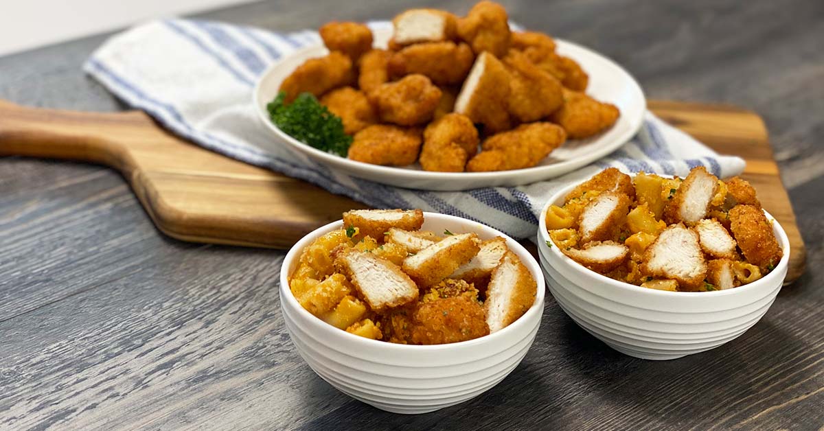 Chicken Nugget BBQ Mac and Cheese Bell & Evans