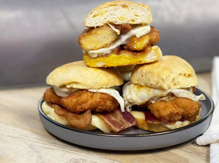 Chicken Nugget Breakfast Biscuit