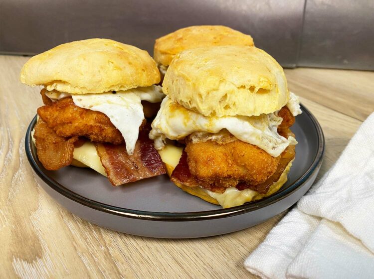 Chicken Nugget Breakfast Biscuit