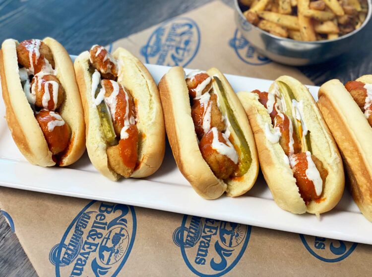 Chicken Nugget Buffalo Sandwich