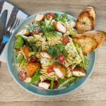 Chicken Nugget Caesar Pasta Salad