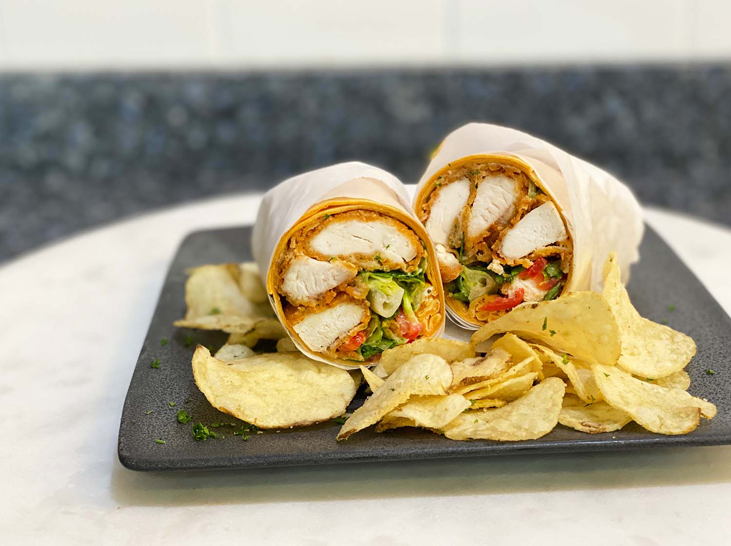 Chicken Nugget Caesar Wrap