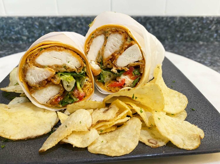 Chicken Nugget Caesar Wrap