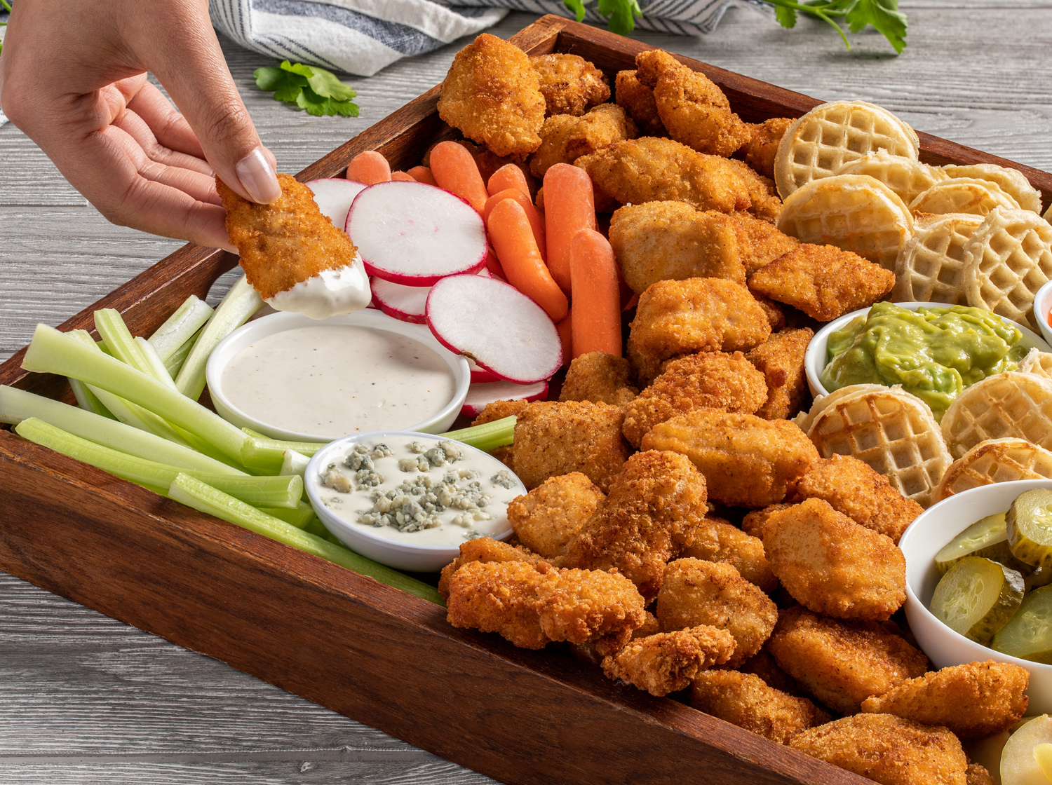 Chicken Nugget Charcuterie Board