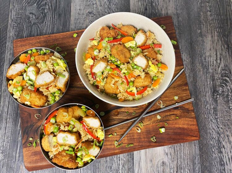 Chicken Nugget Fried Rice