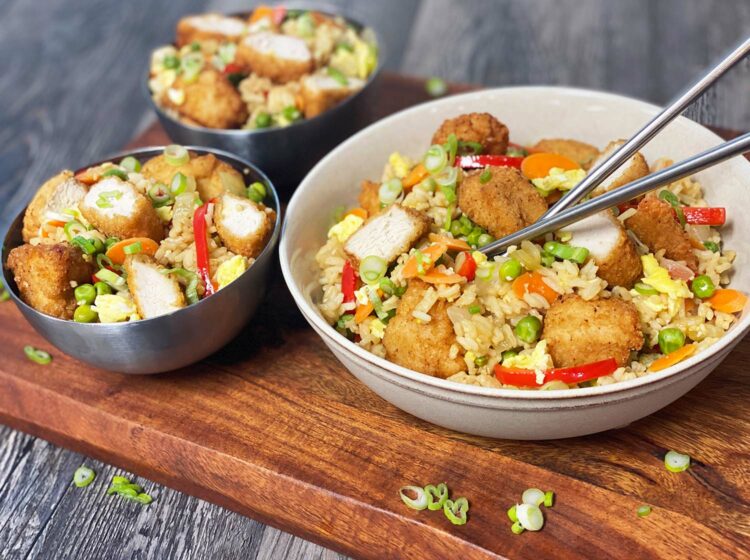 Chicken Nugget Fried Rice