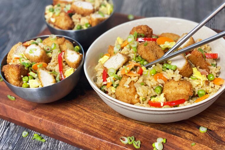 Chicken Nugget Fried Rice