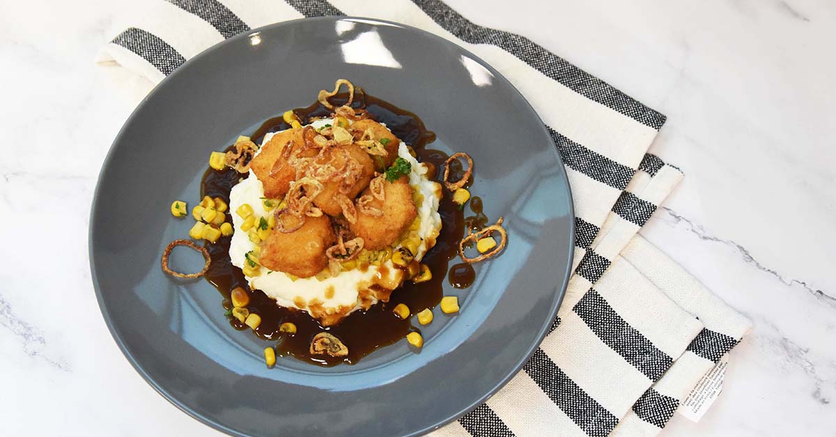 Chicken Nugget Mashed Potato Bowl Bell & Evans