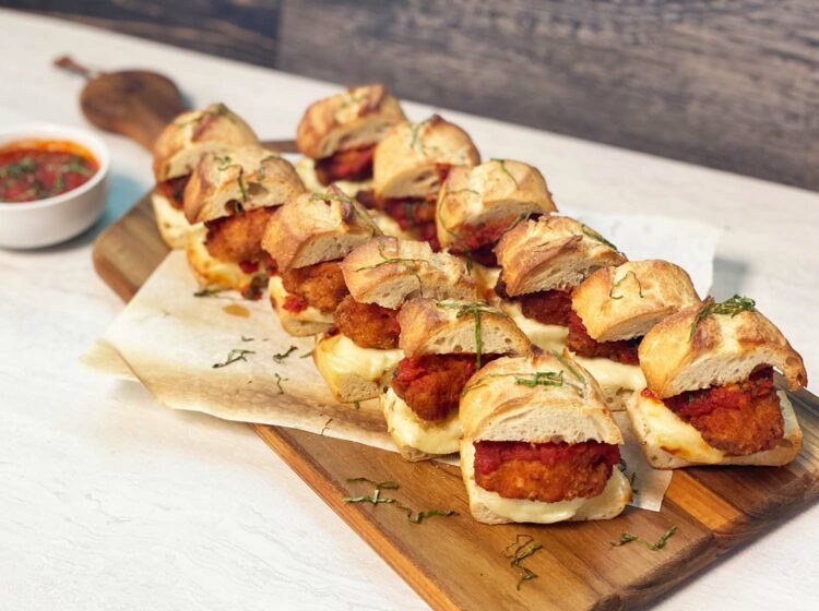 Chicken Nugget Parmesan Sliders