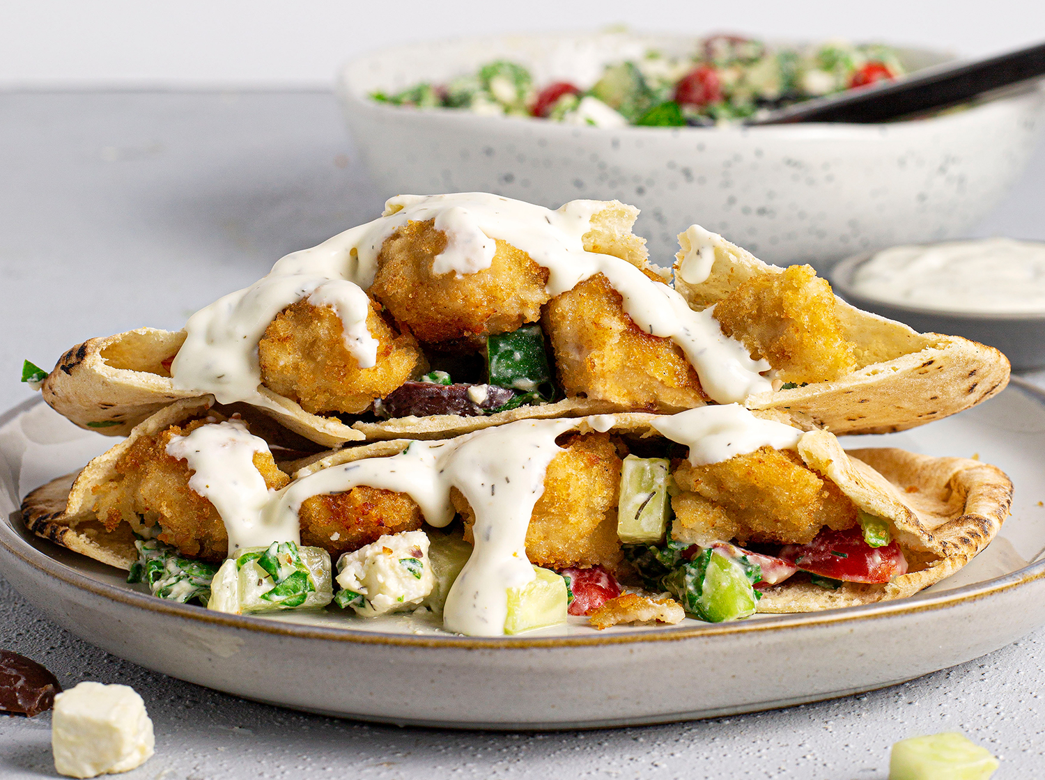 Gluten Free Chicken Nugget Pita