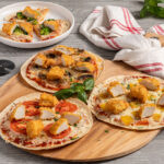 Gluten-Free Chicken Nugget Tortilla Pizza