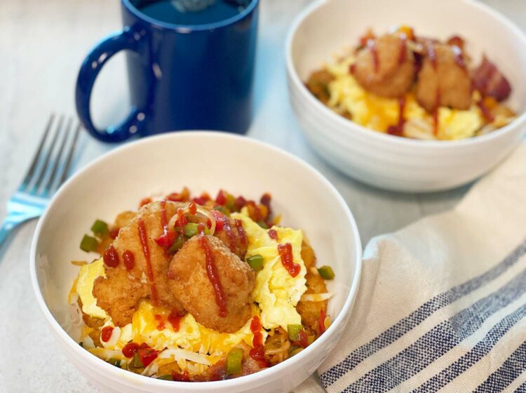 Chicken Nugget Breakfast Bowl