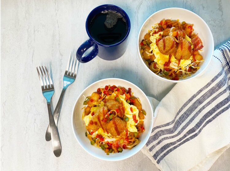 Chicken Nugget Breakfast Bowl