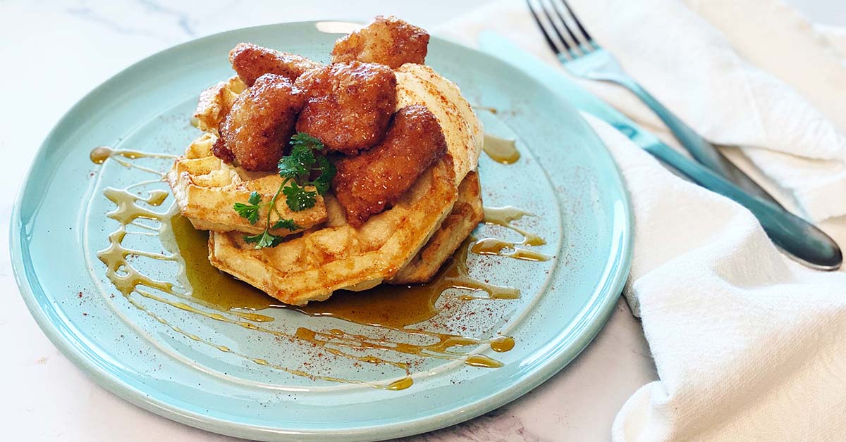 Gluten Free Chicken Nugget and Waffles Bell & Evans