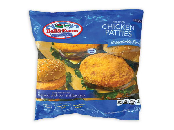 Bell & Evans Chicken Patties Resealable Bag