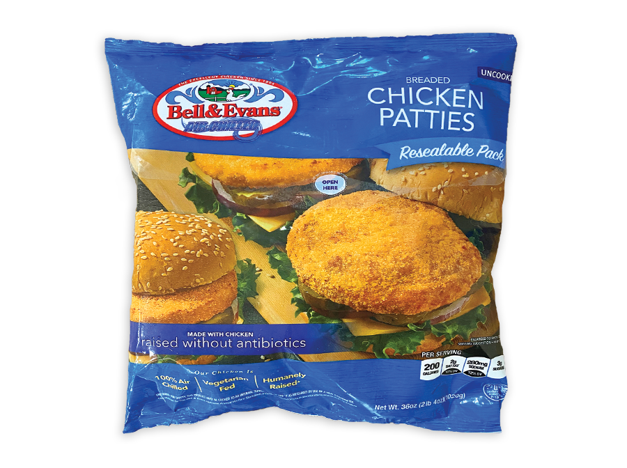 Breaded Chicken Patties Bell & Evans