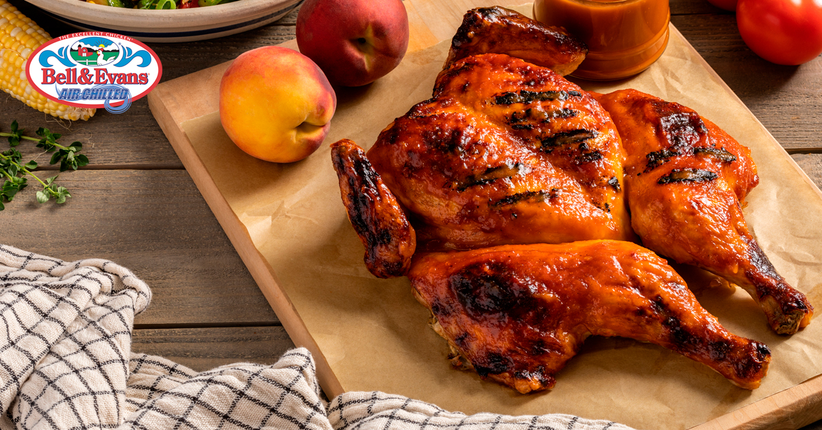 Grilled Spatchcock Chicken with Summer Ratatouille - Bell & Evans