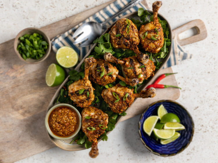 Peri-Peri-Rubbed Chicken Lollipops
