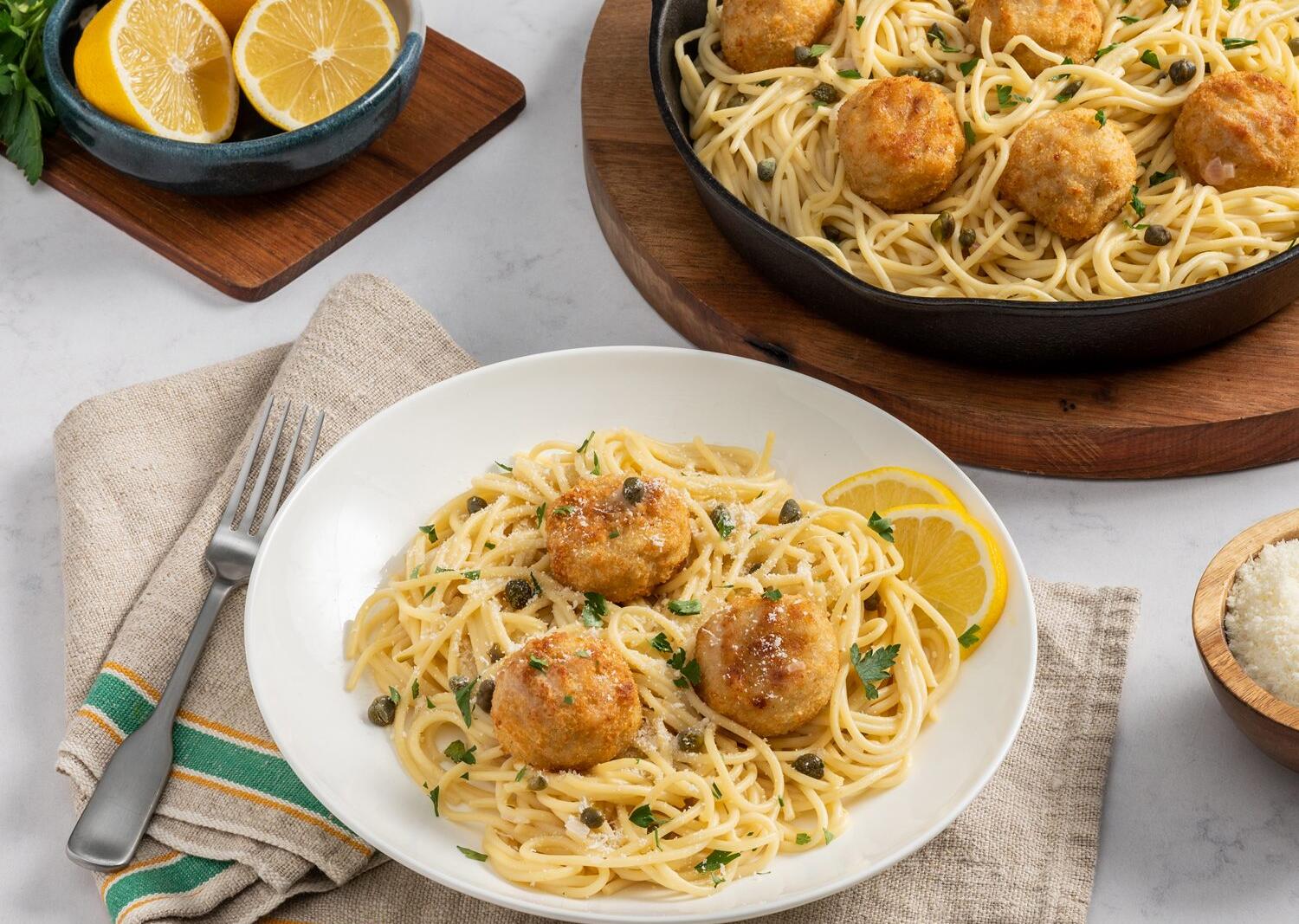 Lemon Chicken Piccata Meatballs