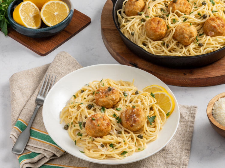 Lemon Chicken Piccata Meatballs