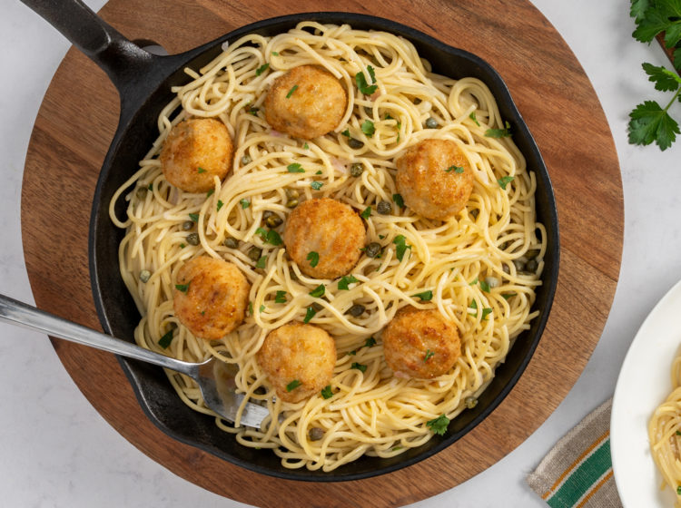 Lemon Chicken Piccata Meatballs