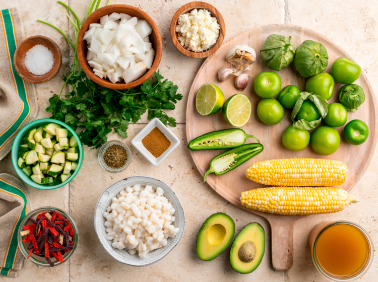 Slow Cooker Chicken Pozole Verde