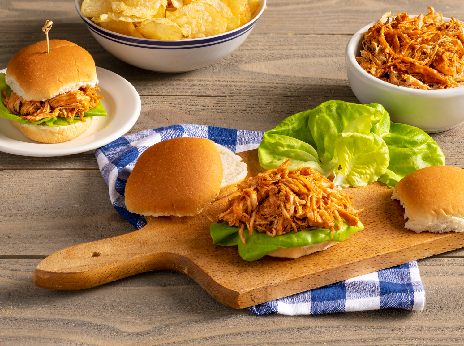 Pulled Chicken Sliders
