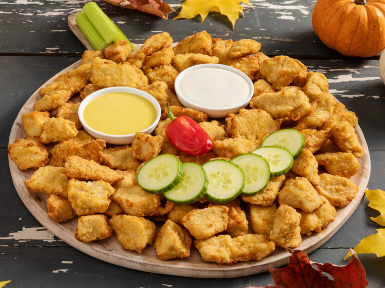 Chicken Nugget Pumpkin Tray