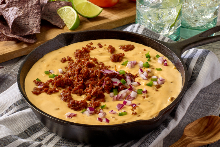Ground Chicken Queso Dip