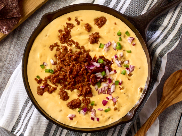 Ground Chicken Queso Dip