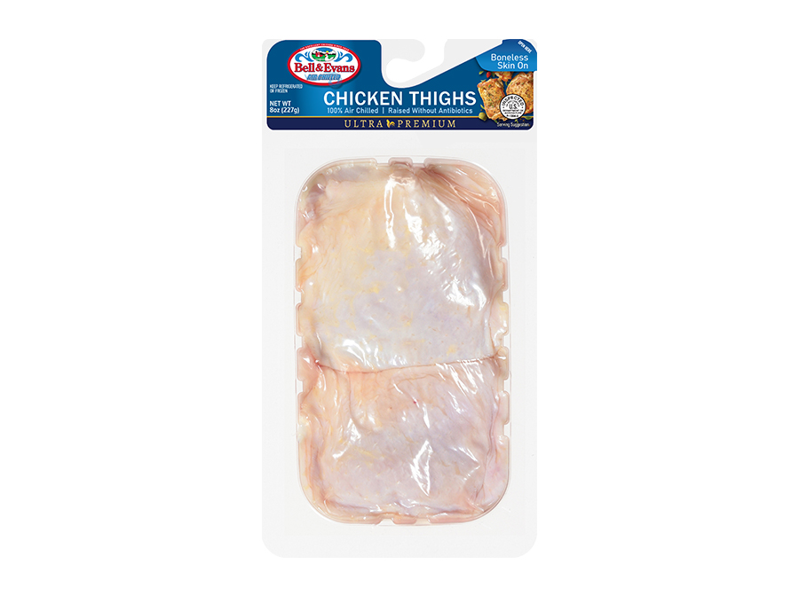 Ultra Premium Raised without Antibiotics Boneless Skin-on Chicken Thigh Single Serve