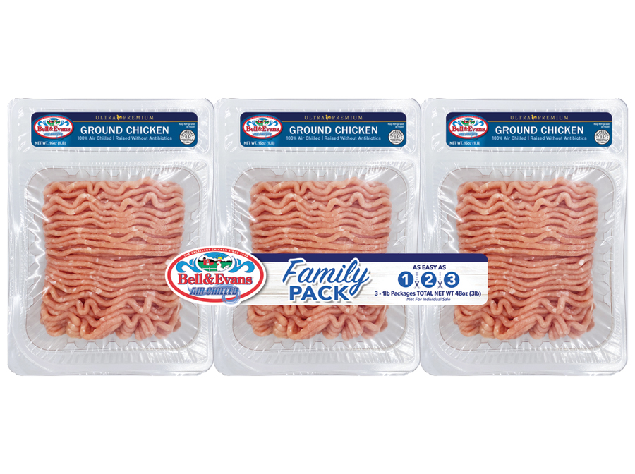 Raised without Antibiotics Ground Chicken, Family Pack