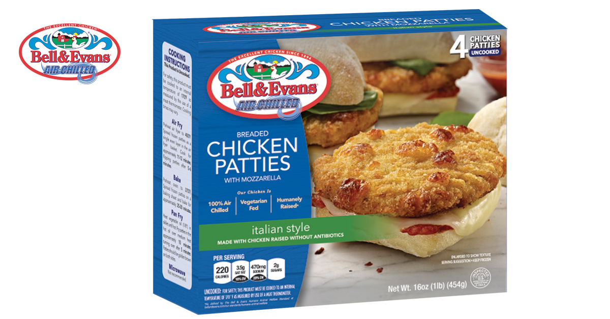Breaded Italian Style Chicken Patties Bell & Evans