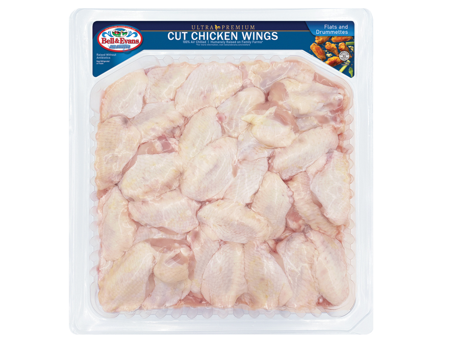 Ultra Premium Raised without Antibiotics Cut Chicken Wings, Family Pk