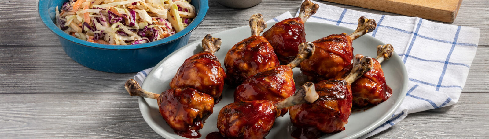 Raspberry BBQ Drumstick Lollipops