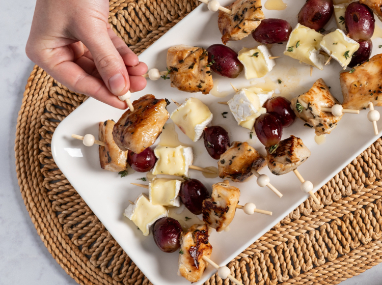 Roasted Chicken Brie Bites