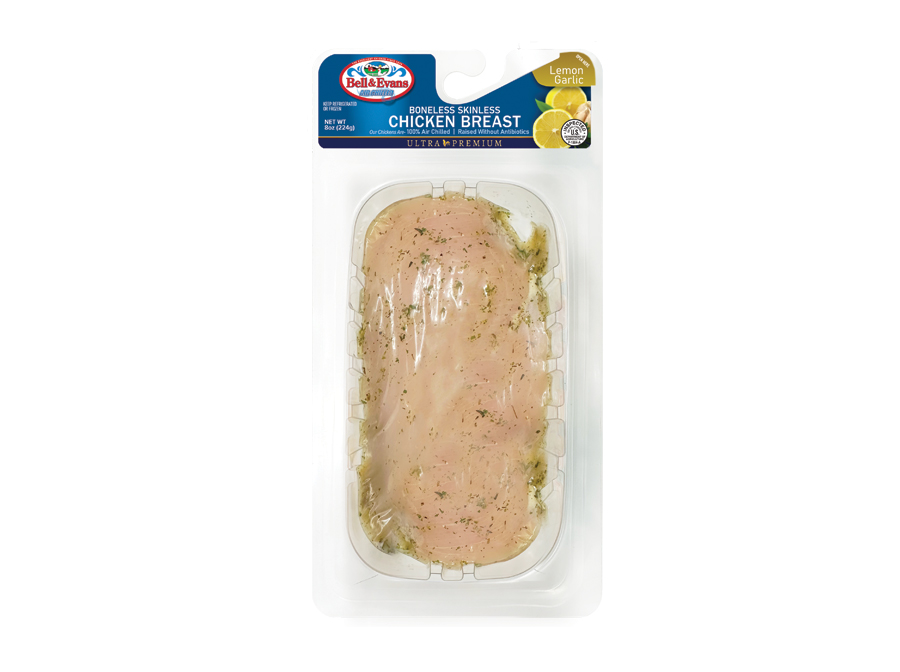 Single Serve Lemon Garlic Marinated Boneless Skinless Chicken Breast