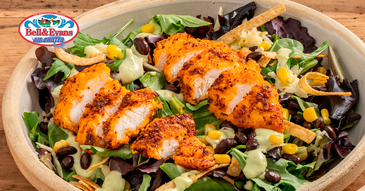 Southwest Chicken Tender Salad Bell & Evans