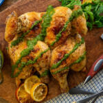 Spatchcock Chicken with Salsa Verde