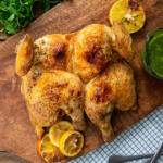 Spatchcock Chicken with Salsa Verde