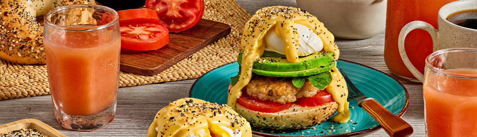 Sausage Patty Eggs Benedict