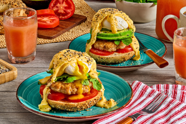Sausage Patty Eggs Benedict