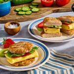 Inside-Out Mediterranean Breakfast Sausage Sandwich
