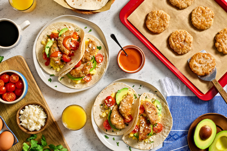 Sausage Breakfast Tacos