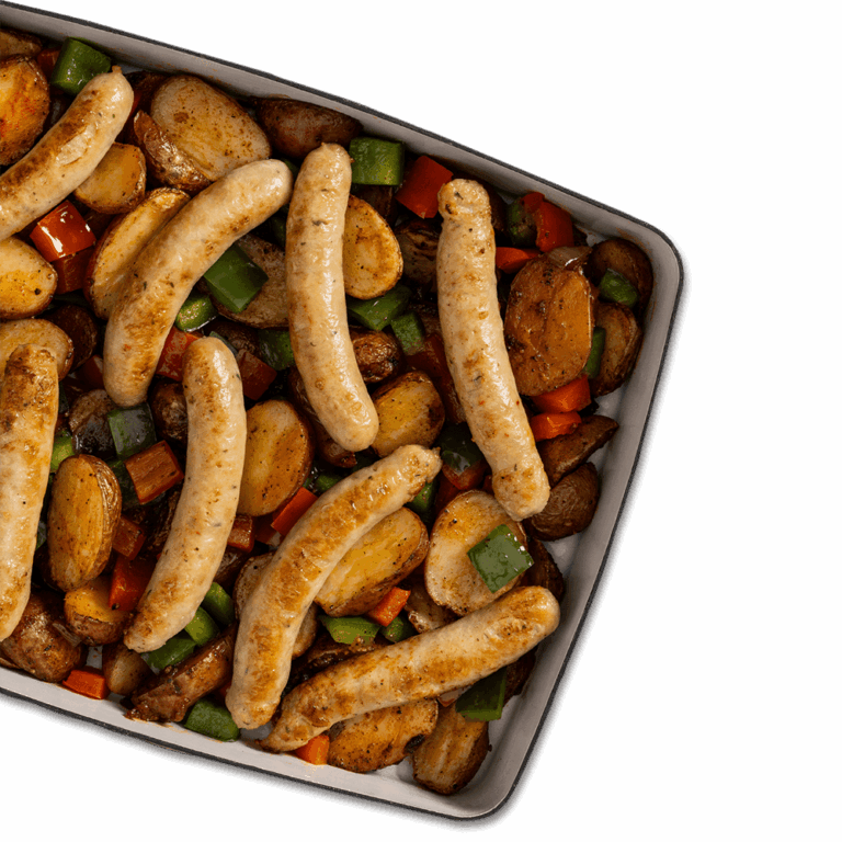 Sausages on a pan
