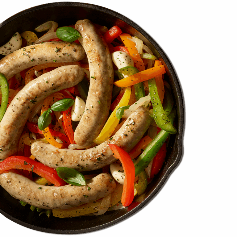 Sausages in a skillet