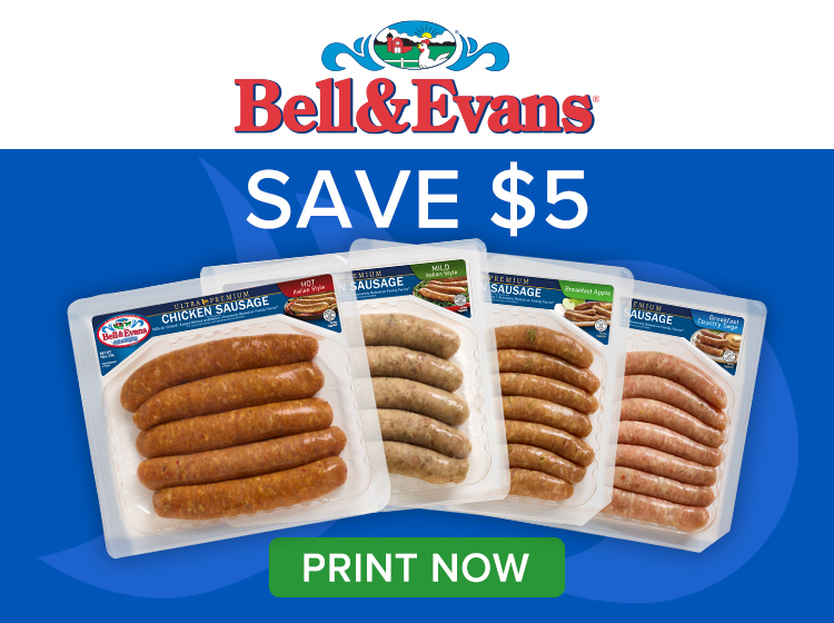 $5 off Bell & Evans Chicken Sausage
